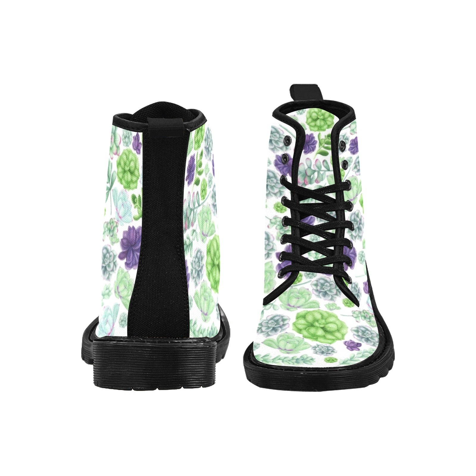Succulents - Canvas Boots - Little Goody New Shoes Australia