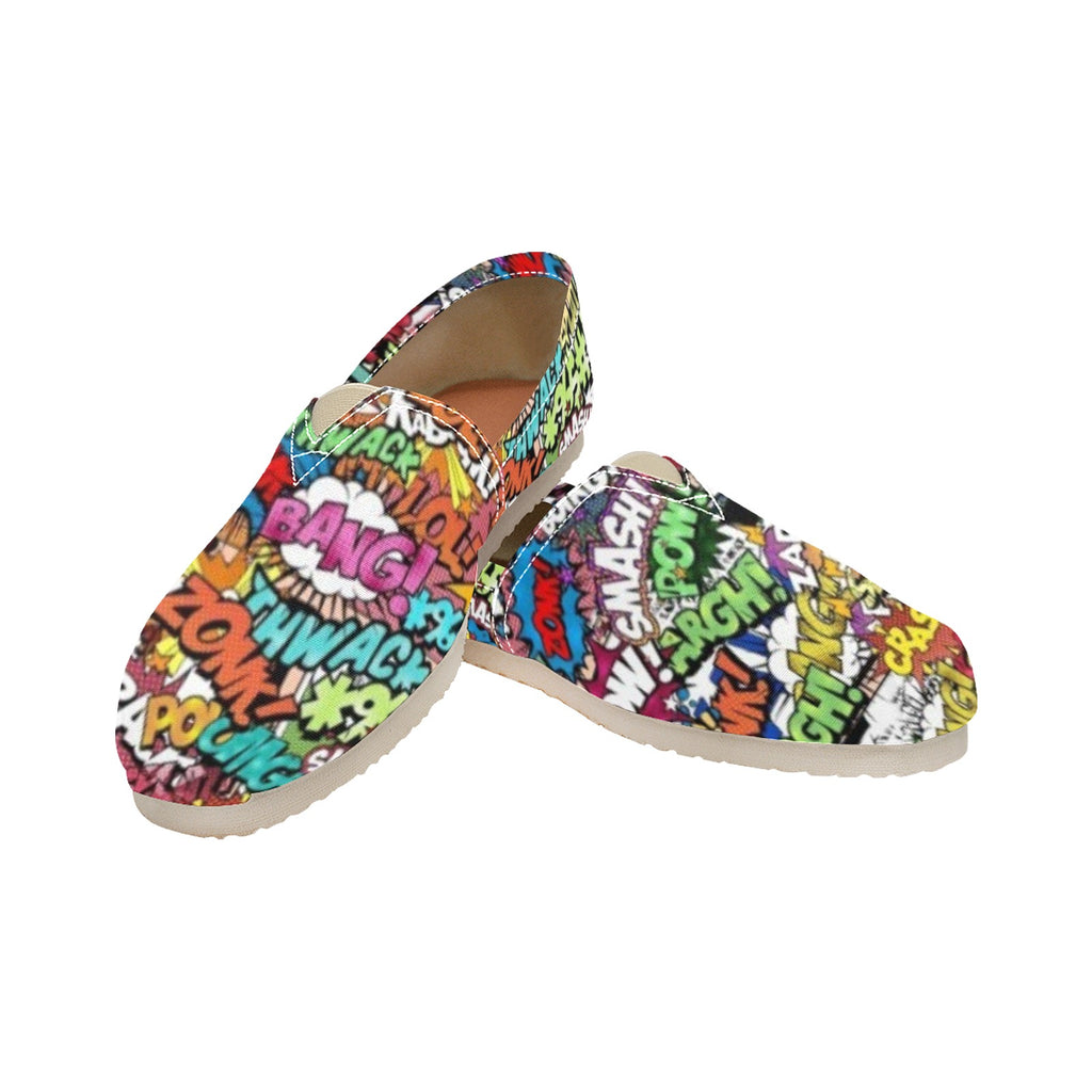 Comic - Casual Canvas Slip-on Shoes