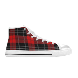 Tartan Red - High Top Shoes - Little Goody New Shoes Australia