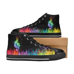 Musical Flames - High Top Shoes