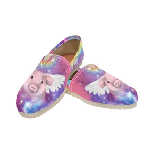 Flying Pigs - Casual Canvas Slip-on Shoes