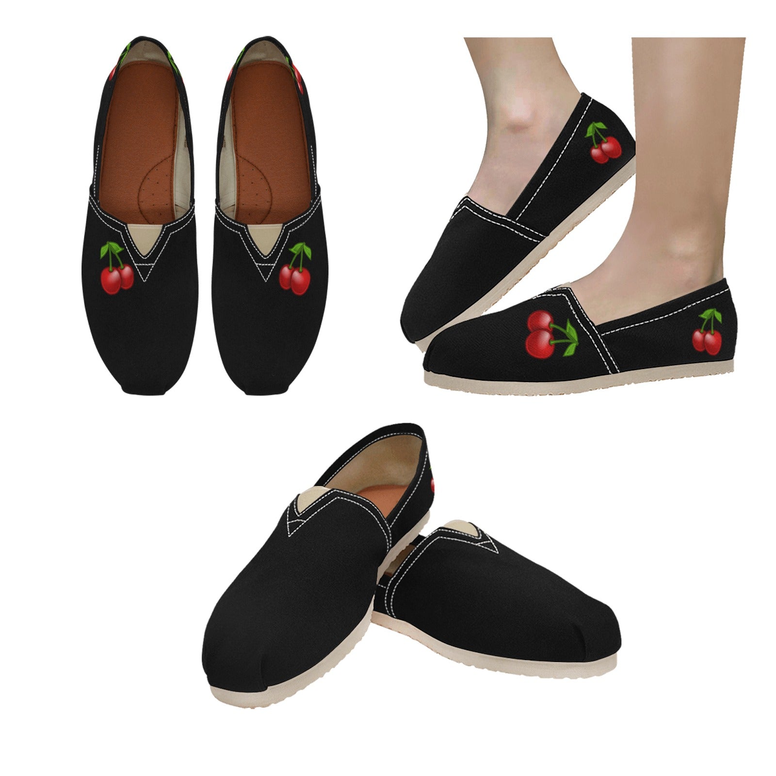 Cherry - Casual Canvas Slip-on Shoes