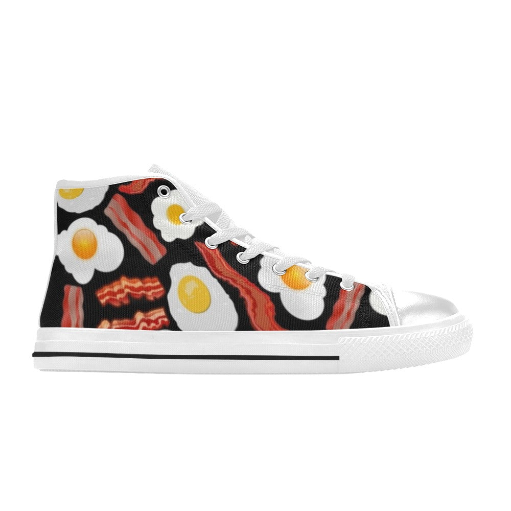 Bacon and Eggs - High Top Shoes