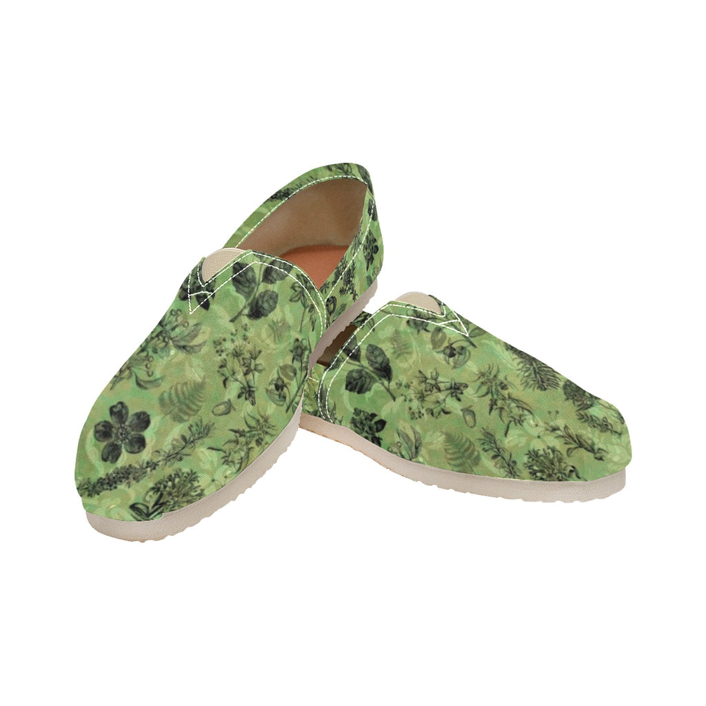 Vintage Botanical - Casual Canvas Slip-on Shoes