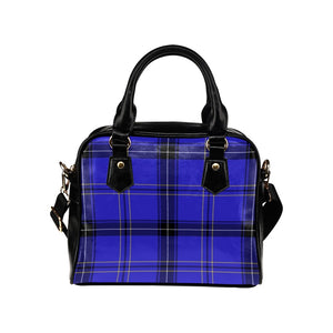 Tartan Blue - Shoulder Handbag - Little Goody New Shoes Australia