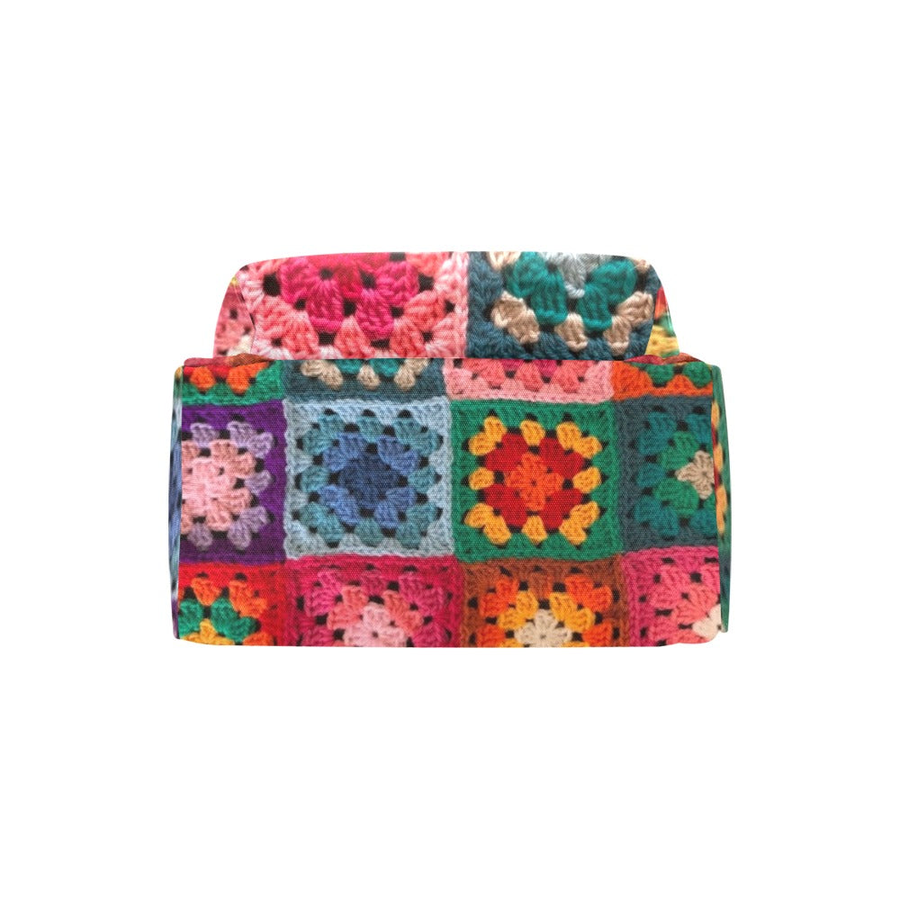 Crochet Granny Squares - Travel Backpack - Little Goody New Shoes Australia