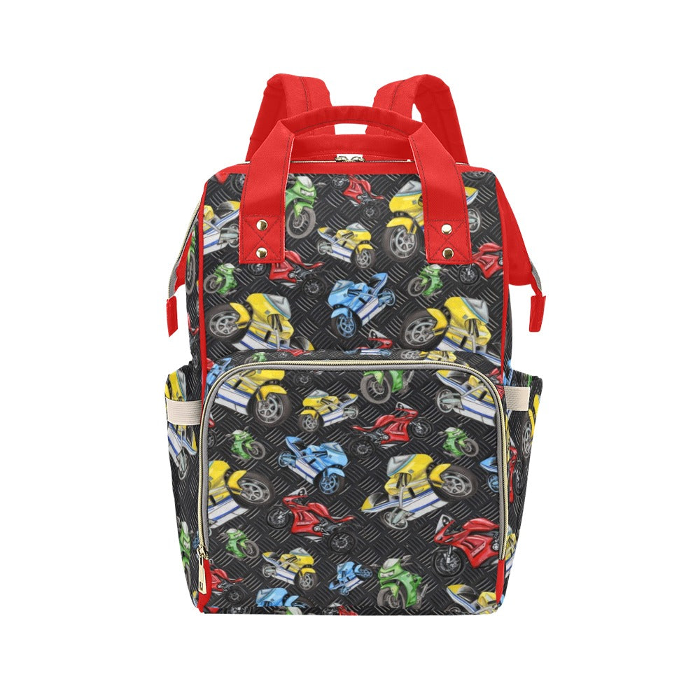 Motorcycles - Multi-Function Backpack Nappy Bag