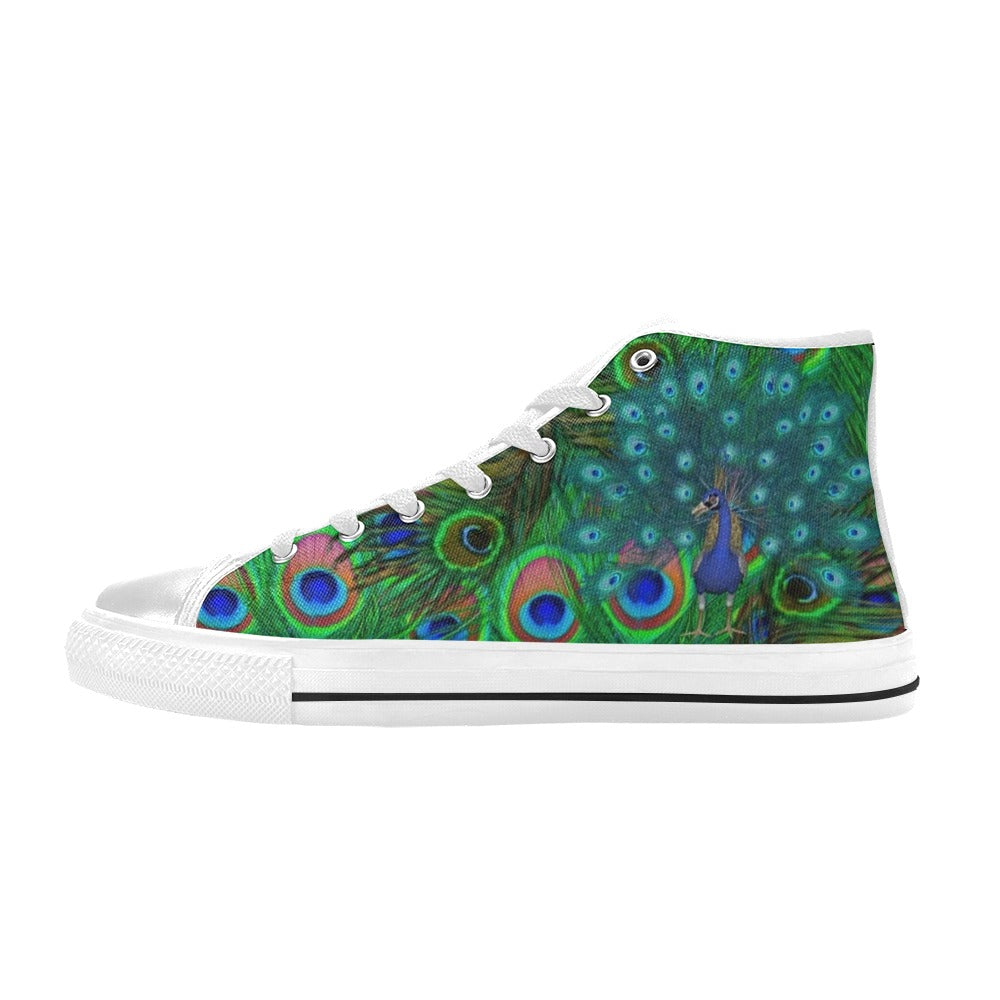 Peacock High Top Shoes
