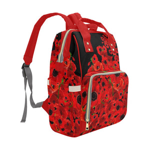 Poppies - Multi-Function Backpack Nappy Bag