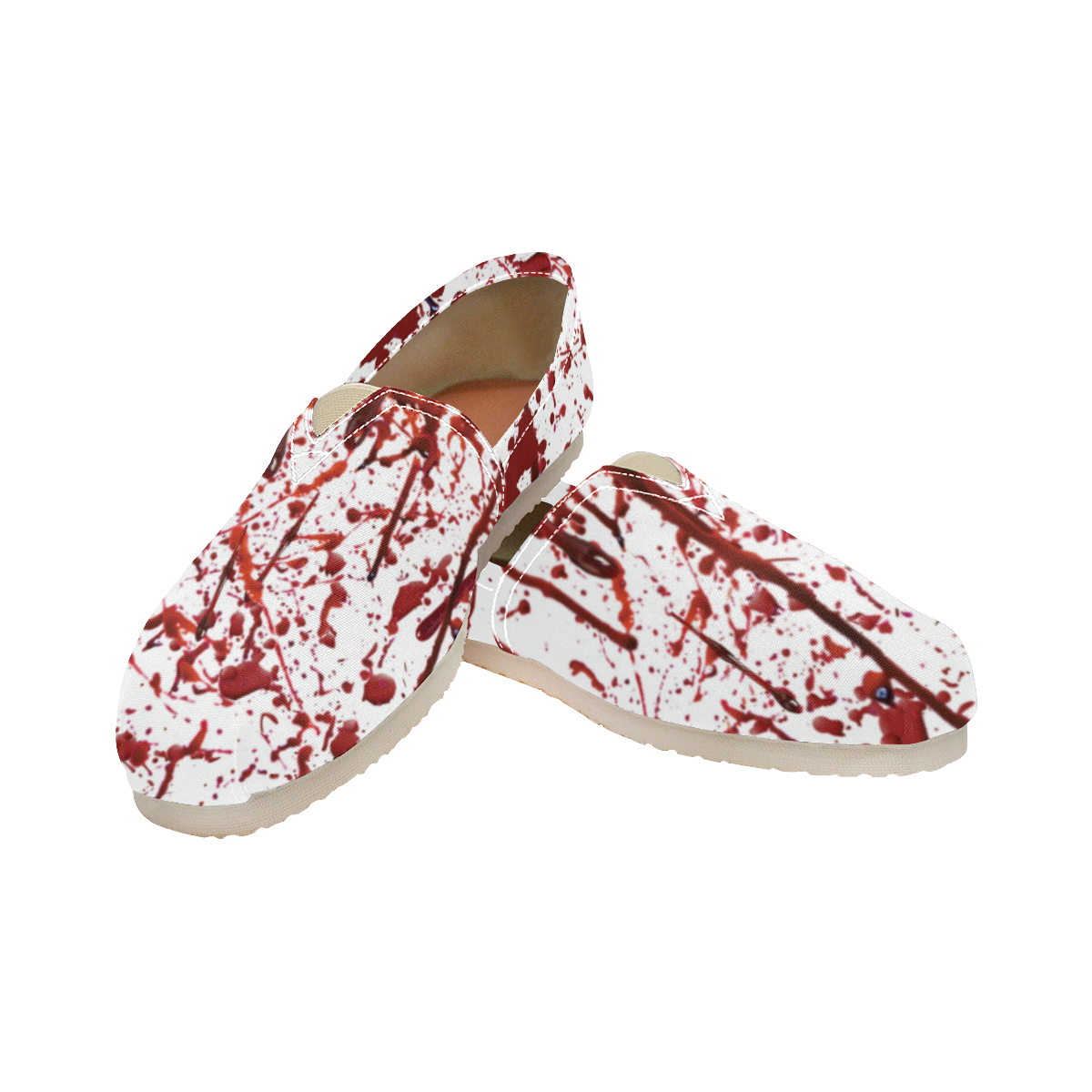 Blood - Casual Canvas Slip-on Shoes