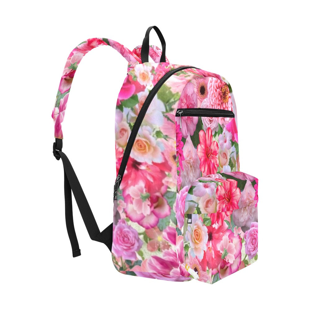 Pink Floral - Travel Backpack