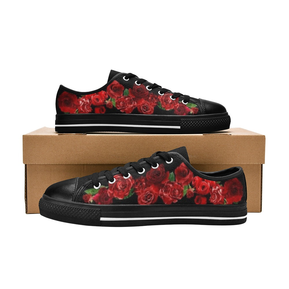 Roses Red - Low Top Shoes - Little Goody New Shoes Australia