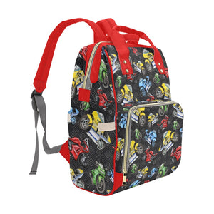 Motorcycles - Multi-Function Backpack Nappy Bag