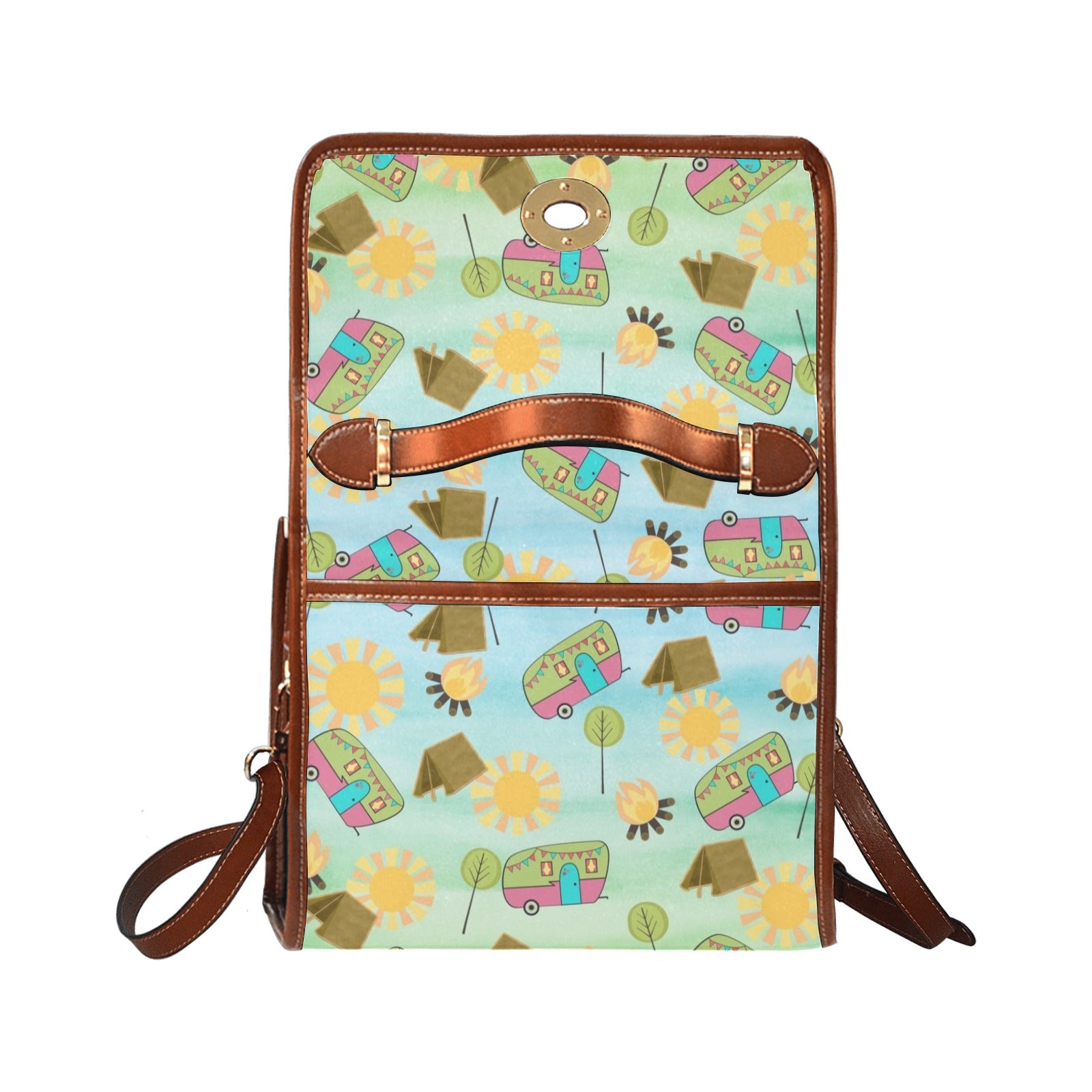 Happy Camper - Waterproof Canvas Handbag