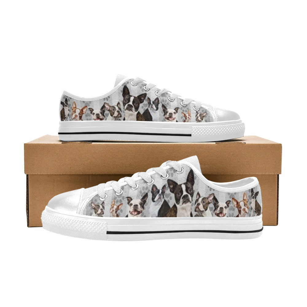 Boston Terrier Low Top Shoes