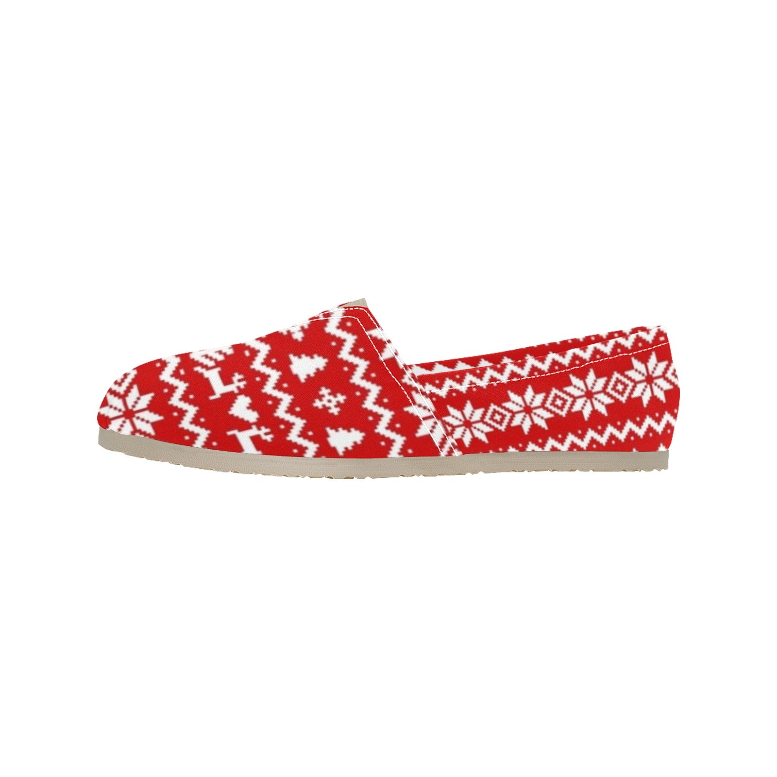 Xmas Sweater - Casual Canvas Slip-on Shoes