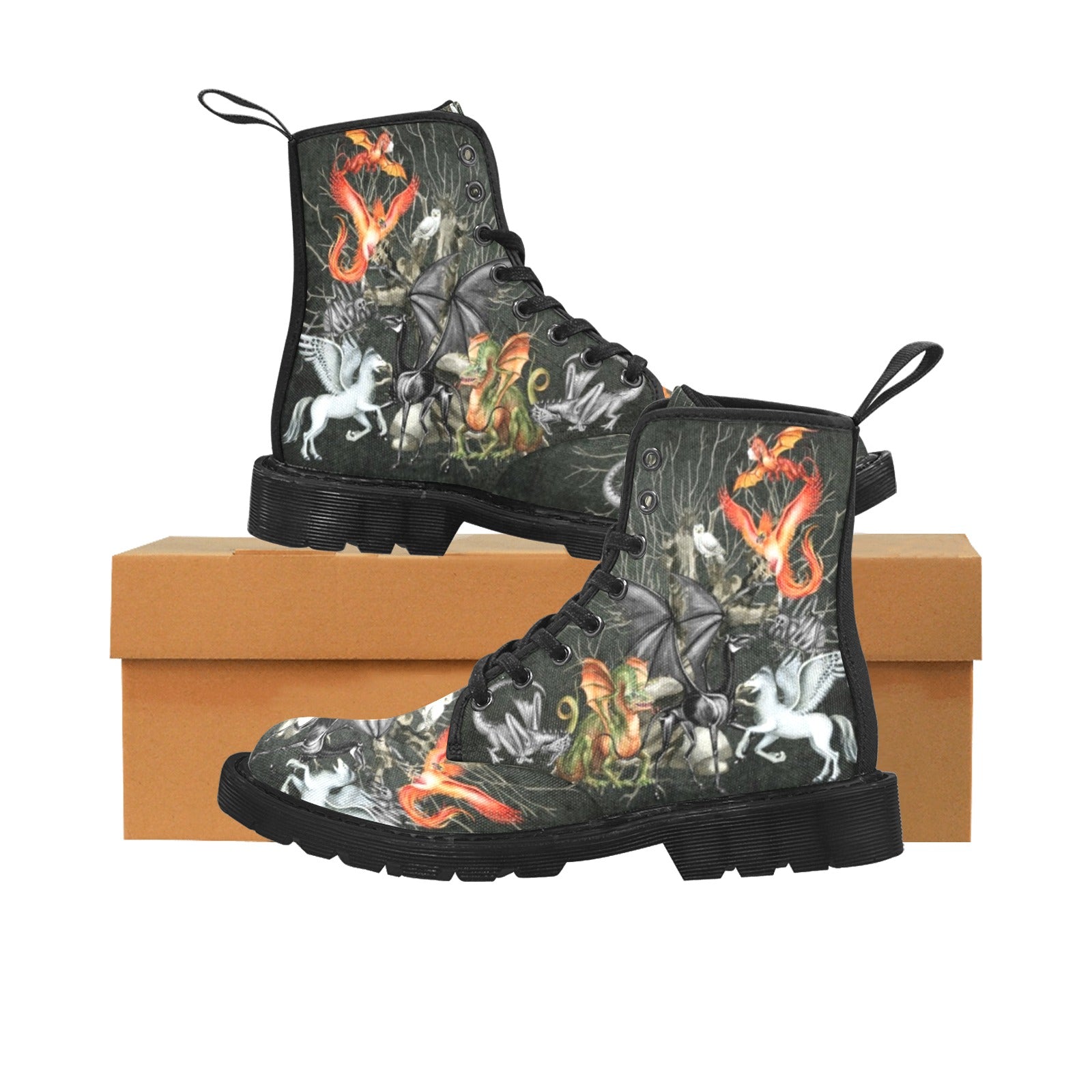 Magical Creatures - Canvas Boots