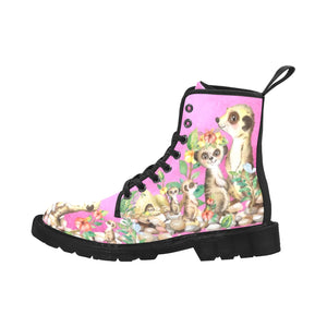 Meerkats - Canvas Boots - Little Goody New Shoes Australia