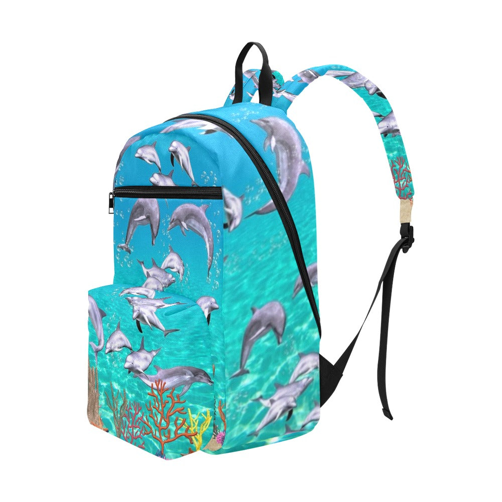 Dolphins - Travel Backpack - Little Goody New Shoes Australia