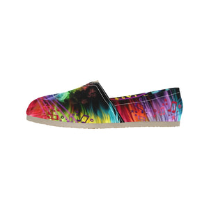 Musical Flames - Casual Canvas Slip-on Shoes