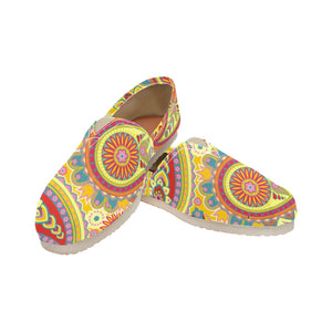 Yellow Paisley - Casual Canvas Slip-on Shoes