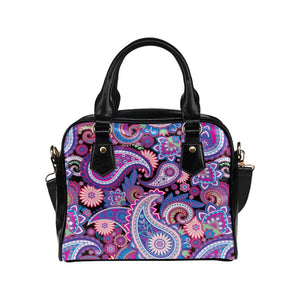 Purple Paisley - Shoulder Handbag