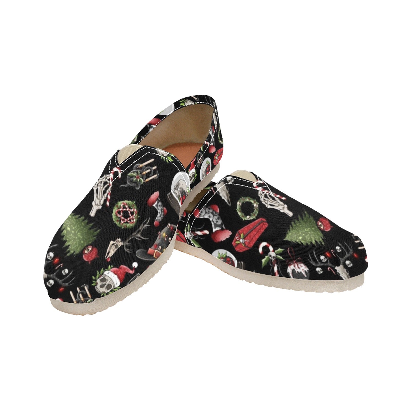Gothic Xmas - Casual Canvas Slip-on Shoes