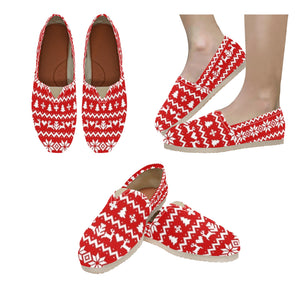 Xmas Sweater - Casual Canvas Slip-on Shoes