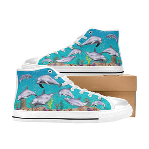 Dolphins - High Top Shoes - Little Goody New Shoes Australia