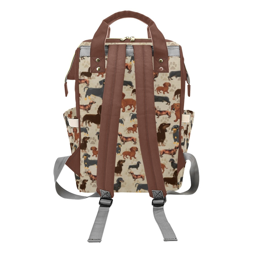 Dachshund - Multi-Function Backpack Nappy Bag