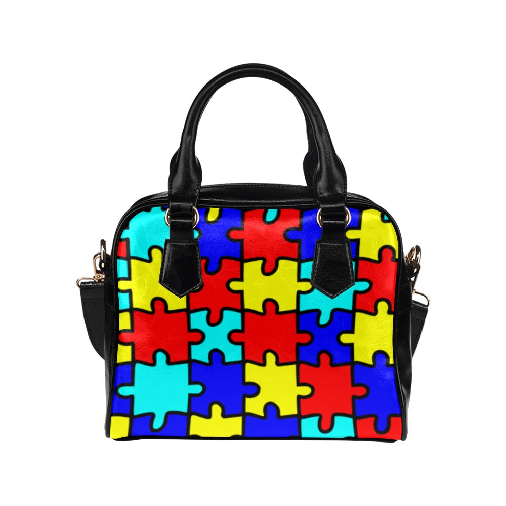Jigsaw Puzzle - Shoulder Handbag