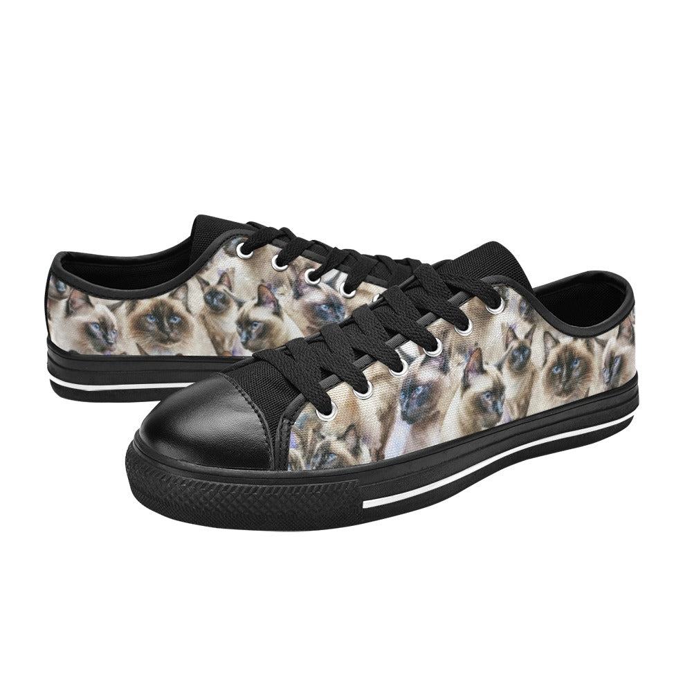 Siamese Cats - Low Top Shoes