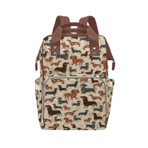 Dachshund - Multi-Function Backpack Nappy Bag