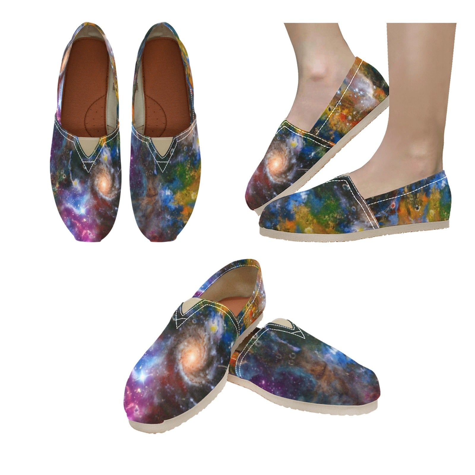 Galaxy - Casual Canvas Slip-on Shoes