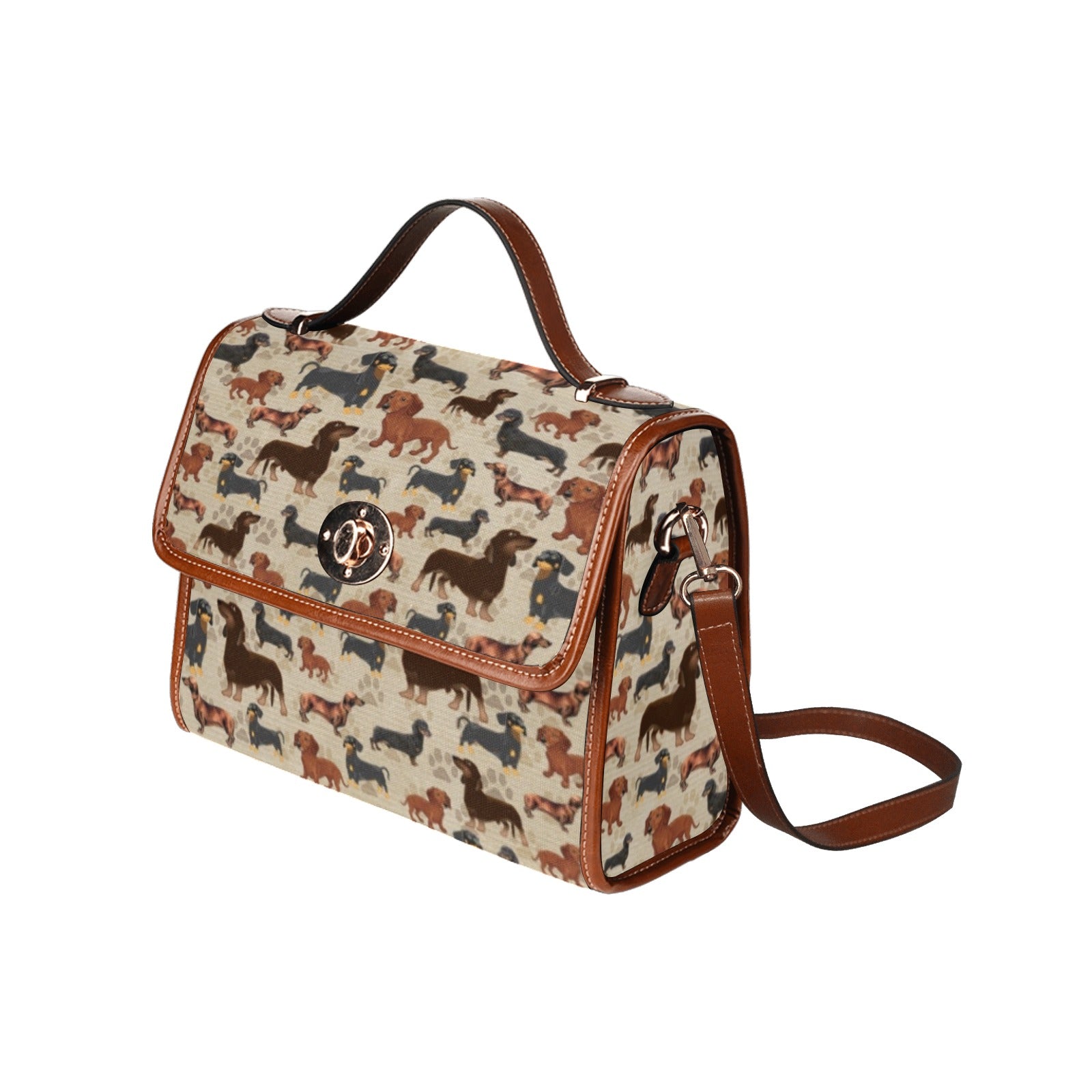 Dachshund - Waterproof Canvas Handbag