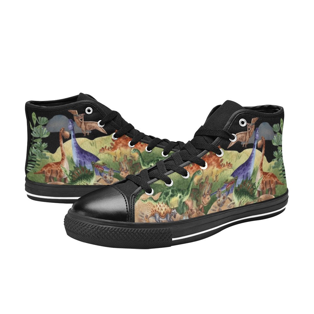 Dinosaur - High Top Shoes - Little Goody New Shoes Australia