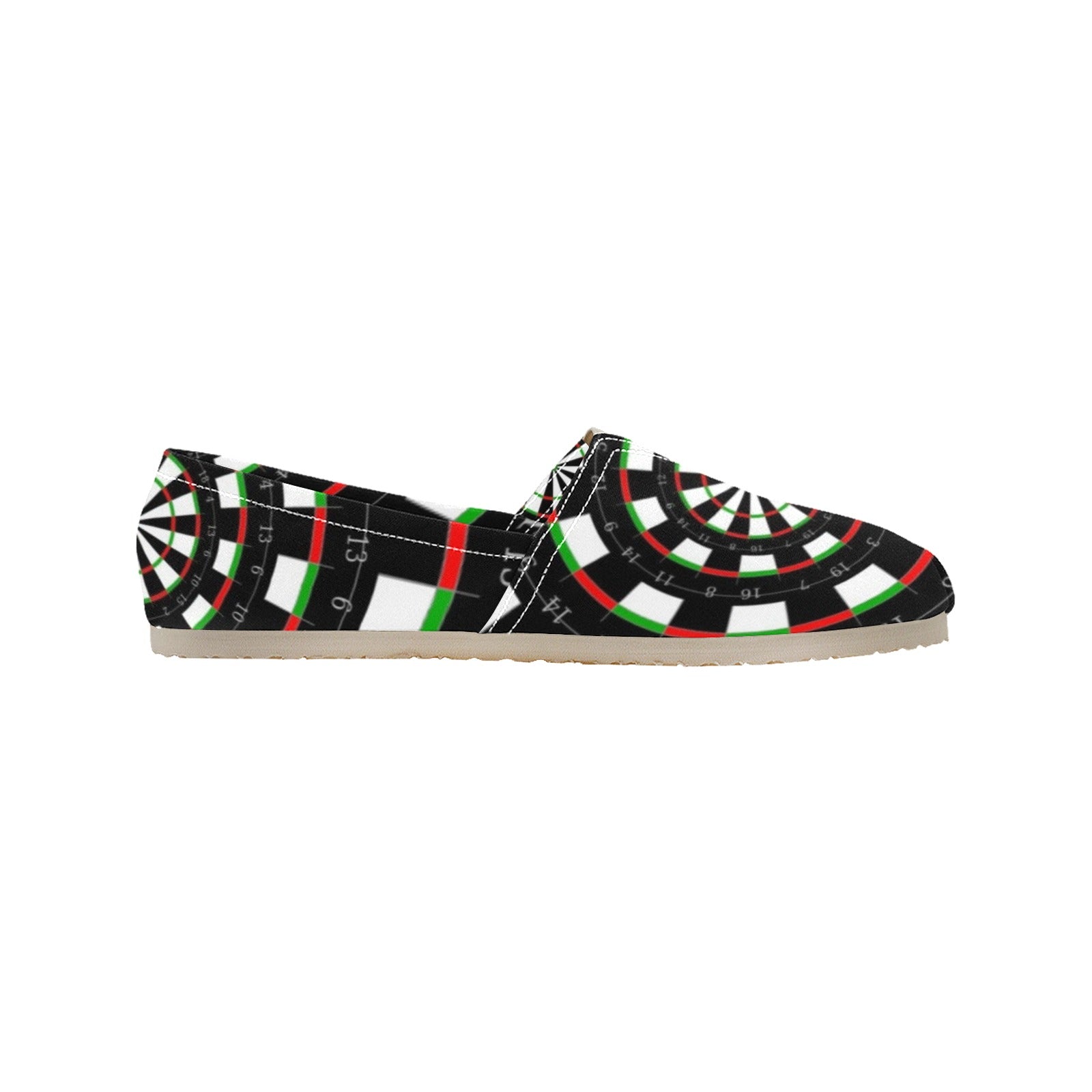 Dart Board - Casual Canvas Slip-on Shoes
