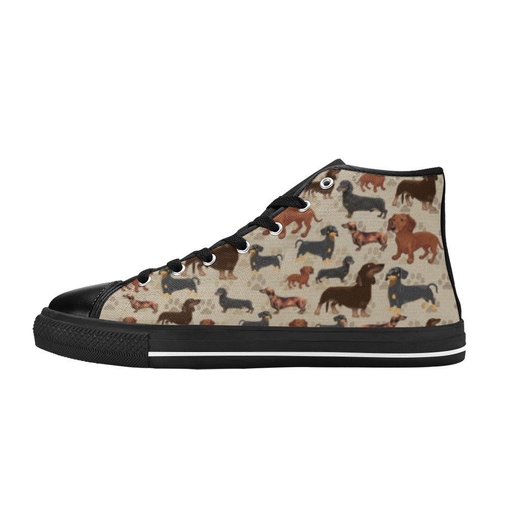 Dachshund - High Top Shoes - Little Goody New Shoes Australia