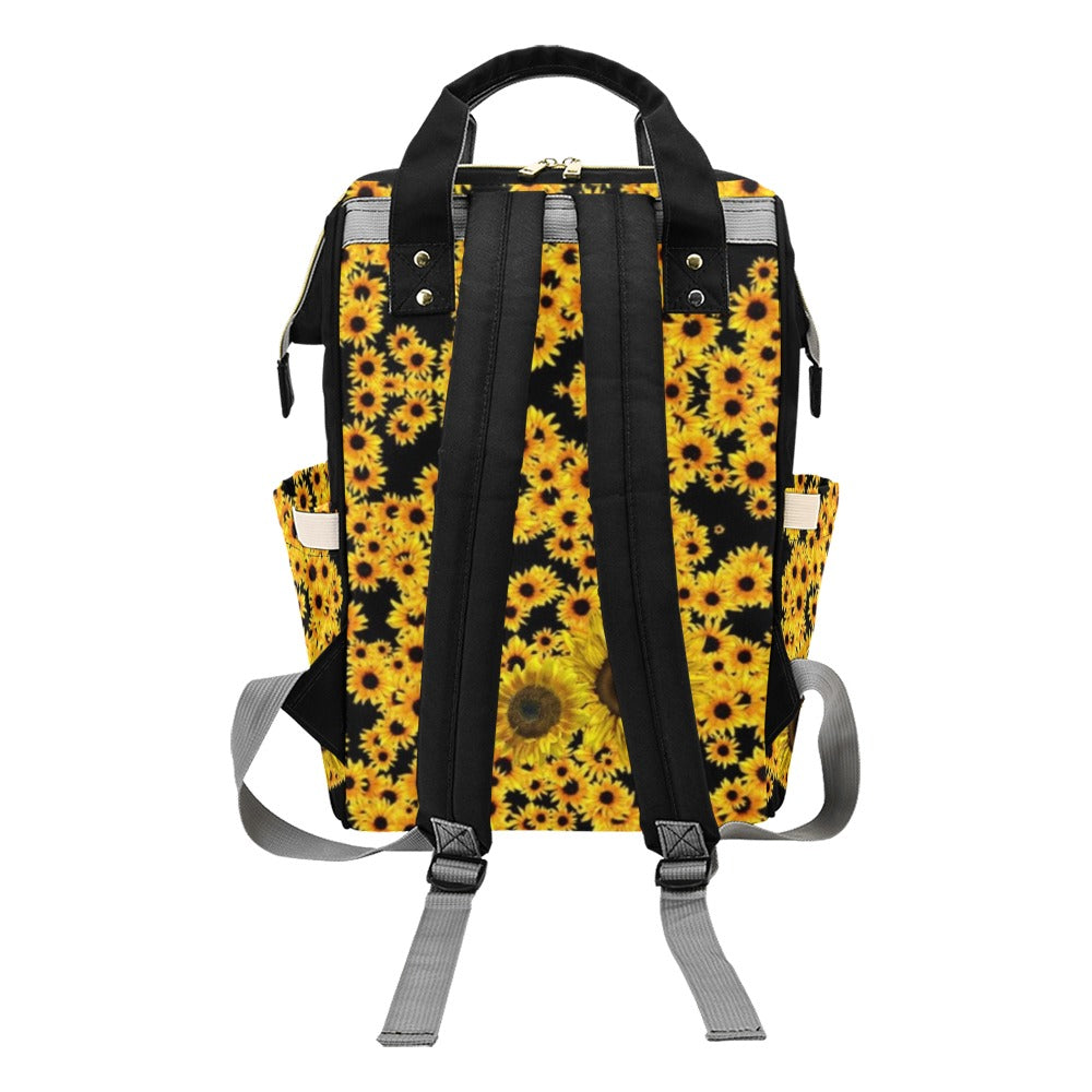 Sunflowers - Multi-Function Backpack Nappy Bag