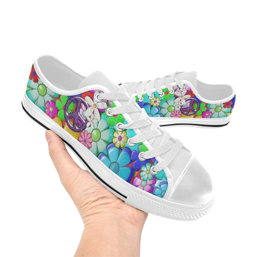 Flower Power - Low Tops - Little Goody New Shoes Australia