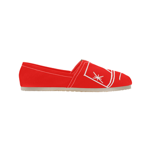 Dutch Clogs Red - Casual Canvas Slip-on Shoes