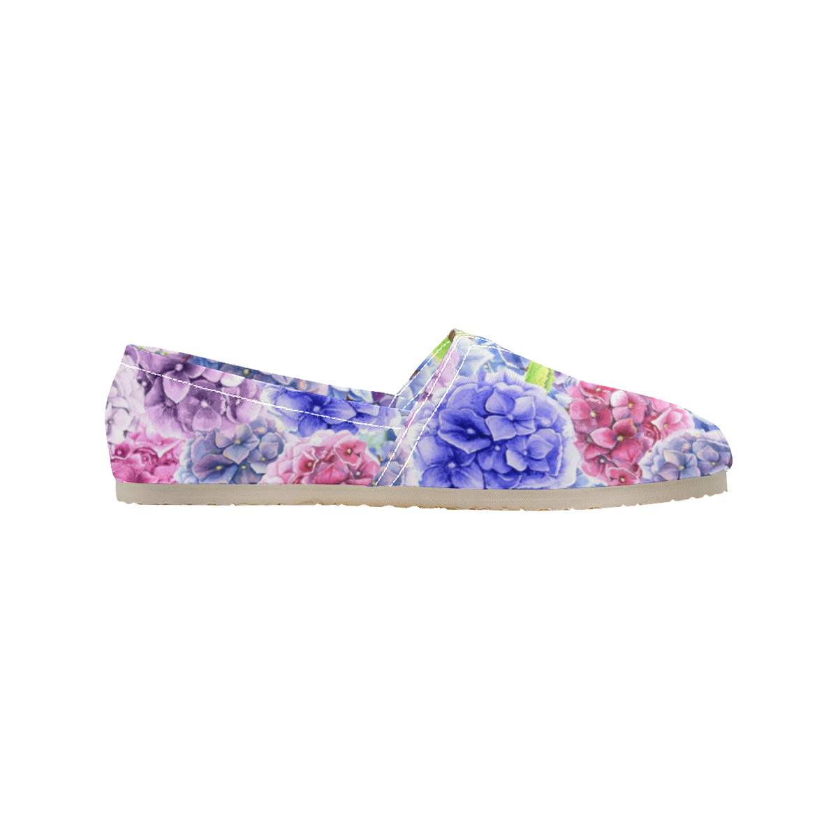 Hydrangeas - Casual Canvas Slip-on Shoes