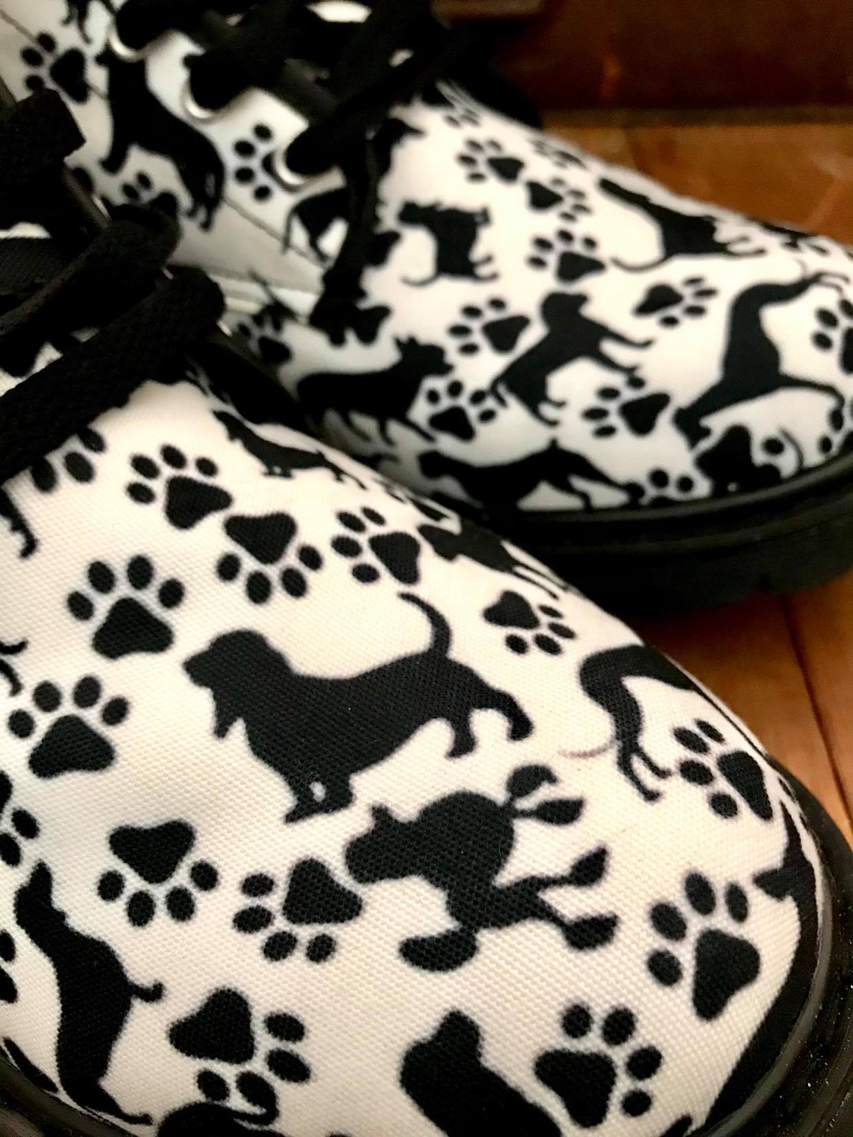 Black Dog - Canvas Boots - Little Goody New Shoes Australia