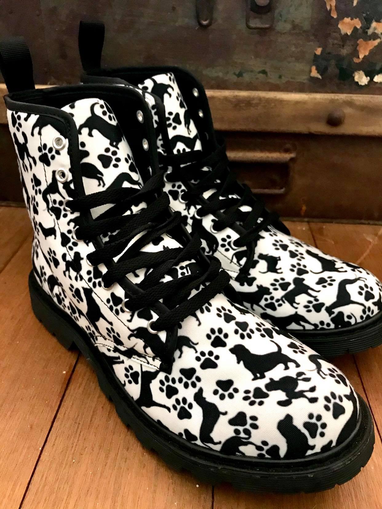 Black Dog - Canvas Boots - Little Goody New Shoes Australia