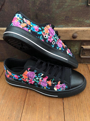 Bright Floral - Low Top Shoes