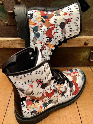 Chicken - Canvas Boots - Little Goody New Shoes Australia