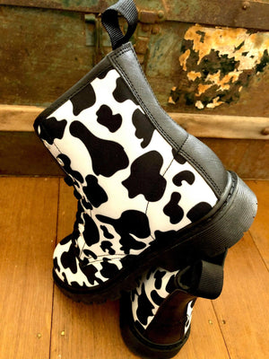 Cow - Canvas Boots