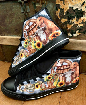 Cowgirl Western - High Top Shoes