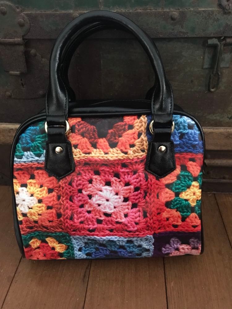 Crochet Granny Squares - Shoulder Handbag
