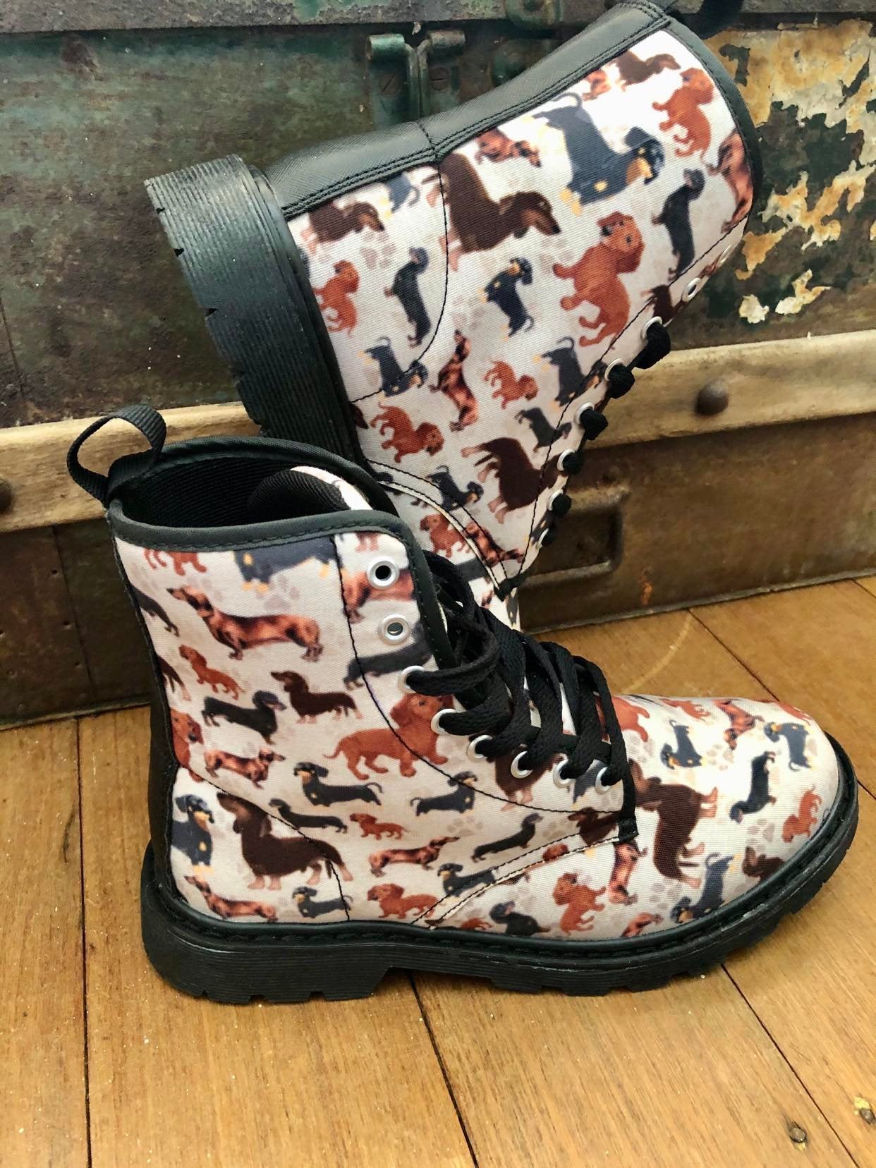 Dachshund - Canvas Boots